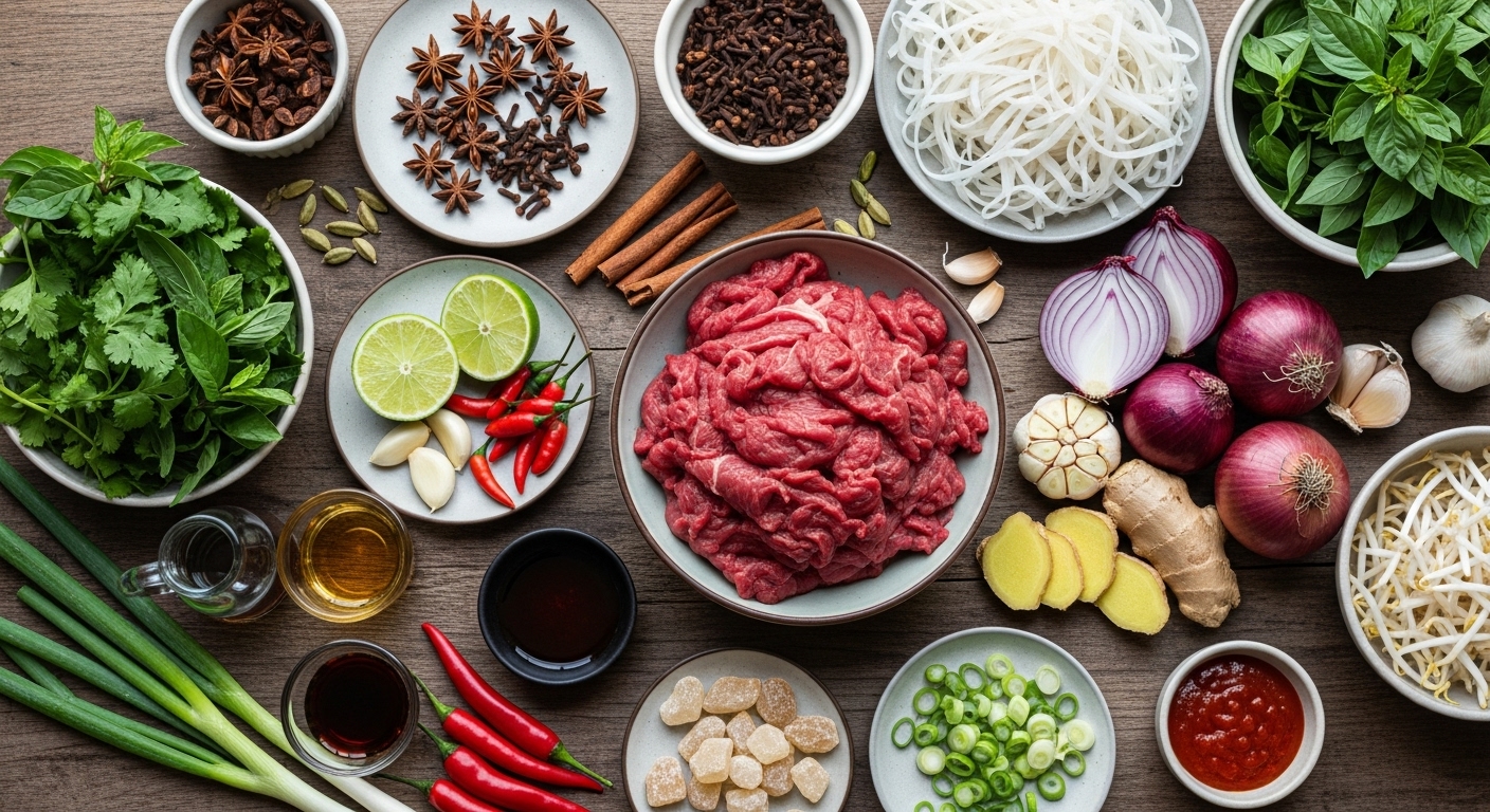 Chuẩn bị nguyên liệu tươi ngon – yếu tố quyết định vị phở