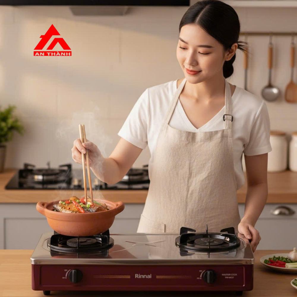 Nấu Ngon Chuẩn Vị Cùng Bếp Gas Rinnai Chính Hãng An Thành ĐT